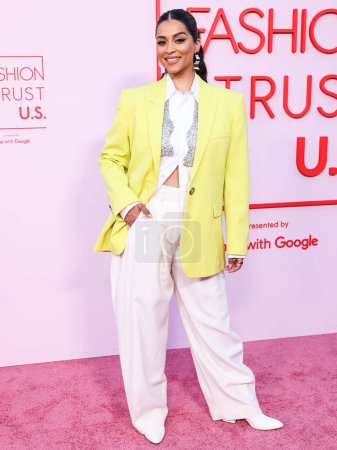 Photo for Lilly Singh arrives at the Fashion Trust U.S. Awards 2024 held at a Private Residence on April 9, 2024 in Beverly Hills, Los Angeles, California, United States. - Royalty Free Image