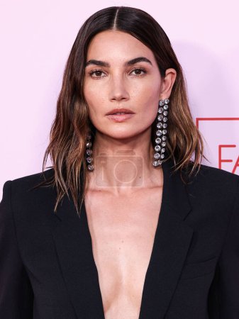 Photo for Lily Aldridge arrives at the Fashion Trust U.S. Awards 2024 held at a Private Residence on April 9, 2024 in Beverly Hills, Los Angeles, California, United States. - Royalty Free Image