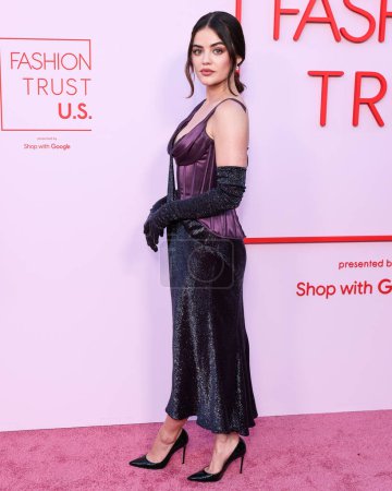 Photo for Lucy Hale arrives at the Fashion Trust U.S. Awards 2024 held at a Private Residence on April 9, 2024 in Beverly Hills, Los Angeles, California, United States. - Royalty Free Image