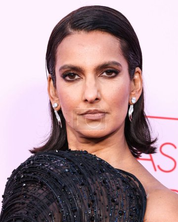 Photo for Poorna Jagannathan arrives at the Fashion Trust U.S. Awards 2024 held at a Private Residence on April 9, 2024 in Beverly Hills, Los Angeles, California, United States. - Royalty Free Image