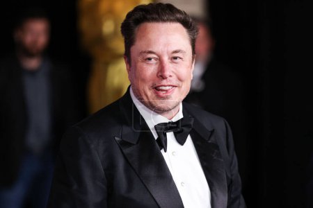 Photo for Elon Musk arrives at the 10th Annual Breakthrough Prize Ceremony held at the Academy Museum of Motion Pictures on April 13, 2024 in Los Angeles, California, United States. - Royalty Free Image