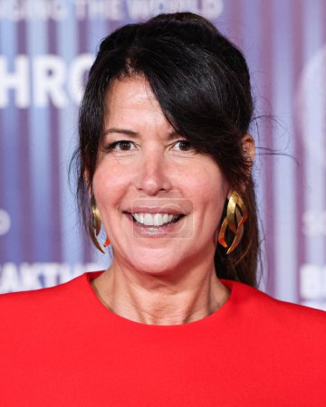 Photo for Patty Jenkins arrives at the 10th Annual Breakthrough Prize Ceremony held at the Academy Museum of Motion Pictures on April 13, 2024 in Los Angeles, California, United States. - Royalty Free Image
