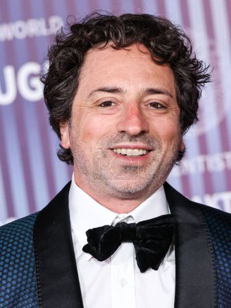 Photo for Sergey Brin arrives at the 10th Annual Breakthrough Prize Ceremony held at the Academy Museum of Motion Pictures on April 13, 2024 in Los Angeles, California, United States. - Royalty Free Image
