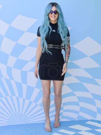Photo for Megan Fox arrives at 7th Annual REVOLVE Festival 2024 during the 2024 Coachella Valley Music And Arts Festival - Weekend 1 - Day 2 held at the Parker Palm Springs Hotel on April 13, 2024 in Palm Springs, Riverside County, California, United States - Royalty Free Image