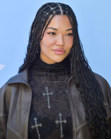 Photo for Ming Lee Simmons arrives at the 7th Annual REVOLVE Festival 2024 during the 2024 Coachella Valley Music And Arts Festival - Weekend 1 - Day 2 held at the Parker Palm Springs Hotel on April 13, 2024 in Palm Springs, Riverside County, California - Royalty Free Image