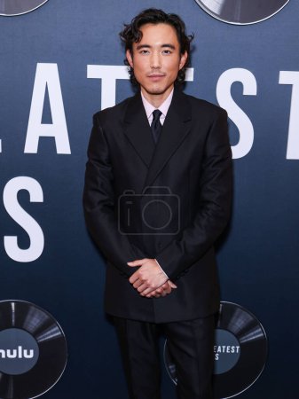 Photo for Justin H. Min arrives at the Los Angeles Premiere Of Searchlight Pictures' 'The Greatest Hits' held at the El Capitan Theatre on April 15, 2024 in Hollywood, Los Angeles, California, United States. - Royalty Free Image