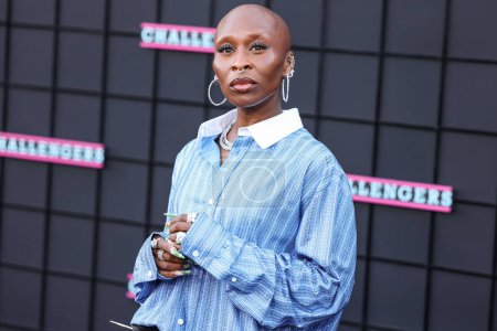 Photo for Cynthia Erivo arrives at the Los Angeles Premiere Of Amazon MGM Studios' 'Challengers' held at Westwood Village Theater on April 16, 2024 in Westwood, Los Angeles, California, United States. - Royalty Free Image