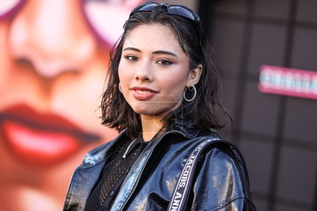 Photo for Xochitl Gomez arrives at the Los Angeles Premiere Of Amazon MGM Studios' 'Challengers' held at Westwood Village Theater on April 16, 2024 in Westwood, Los Angeles, California, United States. - Royalty Free Image