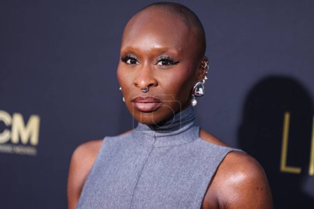 Photo for Cynthia Erivo arrives at the 49th Annual AFI (American Film Institute) Lifetime Achievement Award Gala Tribute Celebrating Nicole Kidman held at the Dolby Theatre on April 27, 2024 in Hollywood, Los Angeles, California, United States. - Royalty Free Image