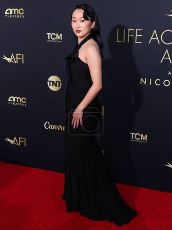 Photo for Ji-young Yoo arrives at the 49th Annual AFI (American Film Institute) Lifetime Achievement Award Gala Tribute Celebrating Nicole Kidman held at the Dolby Theatre on April 27, 2024 in Hollywood, Los Angeles, California, United States. - Royalty Free Image