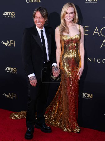Photo for Keith Urban and wife Nicole Kidman arrive at 49th Annual AFI (American Film Institute) Lifetime Achievement Award Gala Tribute Celebrating Nicole Kidman held at Dolby Theatre on April 27, 2024 in Hollywood, Los Angeles, California, United States - Royalty Free Image