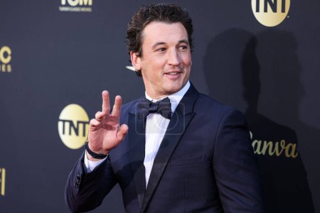 Photo for Miles Teller arrives at the 49th Annual AFI (American Film Institute) Lifetime Achievement Award Gala Tribute Celebrating Nicole Kidman held at the Dolby Theatre on April 27, 2024 in Hollywood, Los Angeles, California, United States. - Royalty Free Image