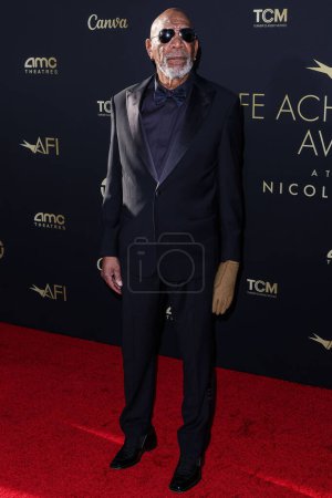 Photo for Morgan Freeman arrives at the 49th Annual AFI (American Film Institute) Lifetime Achievement Award Gala Tribute Celebrating Nicole Kidman held at the Dolby Theatre on April 27, 2024 in Hollywood, Los Angeles, California, United States. - Royalty Free Image