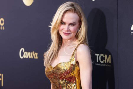 Photo for Nicole Kidman wearing Balenciaga arrives at 49th Annual AFI (American Film Institute) Lifetime Achievement Award Gala Tribute Celebrating Nicole Kidman held at Dolby Theatre on April 27, 2024 in Hollywood, Los Angeles, California, United States - Royalty Free Image