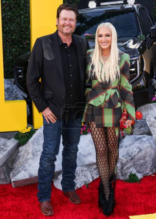 Photo for Blake Shelton and wife Gwen Stefani arrive at the Los Angeles Premiere Of Universal Pictures' 'The Fall Guy' held at the Dolby Theatre on April 30, 2024 in Hollywood, Los Angeles, California, United States. - Royalty Free Image