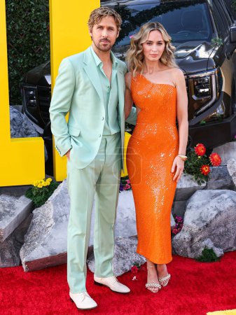 Téléchargez les photos : Ryan Gosling et Emily Blunt arrivent au Dolby Theatre le 30 avril 2024 à Hollywood, Los Angeles, Californie - en image libre de droit