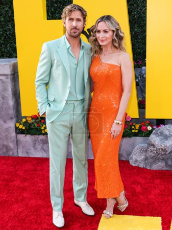 Téléchargez les photos : Ryan Gosling et Emily Blunt arrivent au Dolby Theatre le 30 avril 2024 à Hollywood, Los Angeles, Californie - en image libre de droit