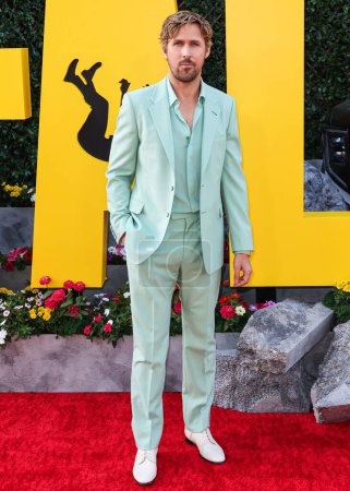 Photo for Ryan Gosling wearing a Gucci suit arrives at the Los Angeles Premiere Of Universal Pictures' 'The Fall Guy' held at the Dolby Theatre on April 30, 2024 in Hollywood, Los Angeles, California, United States. - Royalty Free Image