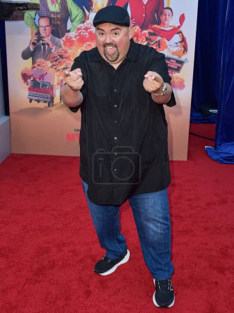 Gabriel Iglesias arrives at the Los Angeles Premiere Of Netflix's 'Unfrosted' held at The Egyptian Theatre Hollywood on April 30, 2024 in Hollywood, Los Angeles, California, United States. 