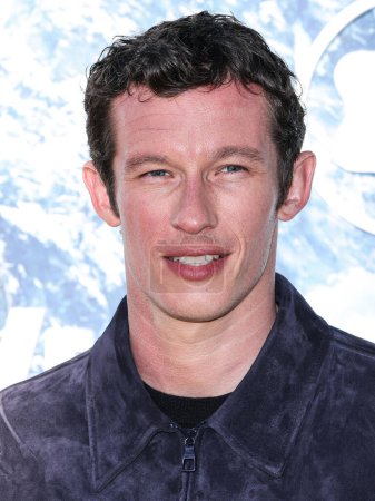 Photo for Callum Turner arrives at the Montblanc Meisterstuck 100th Anniversary Gallery held at Paramour Estate on May 1, 2024 in Silver Lake, Los Angeles, California, United States. - Royalty Free Image