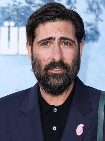 Photo for Jason Schwartzman arrives at the Montblanc Meisterstuck 100th Anniversary Gallery held at Paramour Estate on May 1, 2024 in Silver Lake, Los Angeles, California, United States. - Royalty Free Image