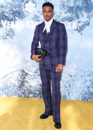 Photo for Keith Powers arrives at the Montblanc Meisterstuck 100th Anniversary Gallery held at Paramour Estate on May 1, 2024 in Silver Lake, Los Angeles, California, United States. - Royalty Free Image