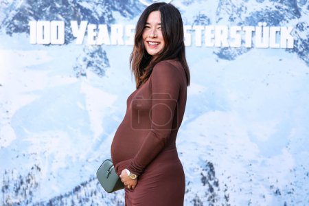 Photo for Maya Erskine arrives at the Montblanc Meisterstuck 100th Anniversary Gallery held at Paramour Estate on May 1, 2024 in Silver Lake, Los Angeles, California, United States. - Royalty Free Image