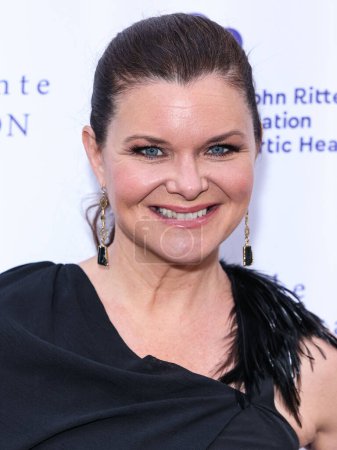 Photo for Heather Tom arrives at The John Ritter Foundation For Aortic Health's 'Evening From the Heart Gala' 2024 held at the Sunset Room Hollywood on May 9, 2024 in Hollywood, Los Angeles, California, United States - Royalty Free Image