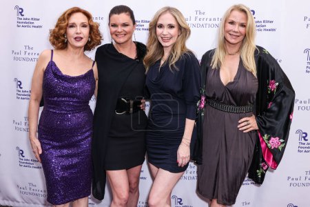 Photo for Amy Yasbeck, Heather Tom, Ashley Jones and Katherine Kelly Lang arrive at The John Ritter Foundation For Aortic Health's 'Evening From the Heart Gala' 2024 held at the Sunset Room Hollywood on May 9, 2024 in Hollywood, Los Angeles, California - Royalty Free Image