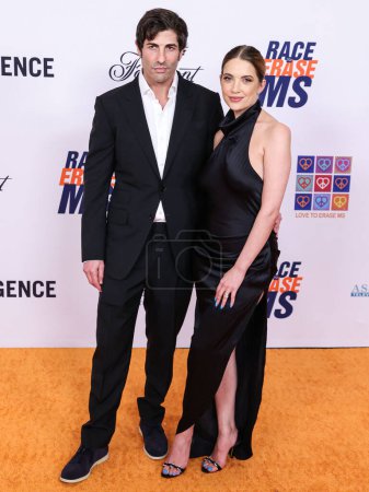 Photo for Brandon Davis and wife Ashley Benson arrive at the 31st Annual Race To Erase MS Gala 2024 held at the Fairmont Century Plaza on May 10, 2024 in Century City, Los Angeles, California, United States. - Royalty Free Image