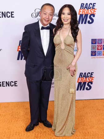 Photo for Gabriel Chiu and wife Christine Alexandra Chiu arrive at the 31st Annual Race To Erase MS Gala 2024 held at the Fairmont Century Plaza on May 10, 2024 in Century City, Los Angeles, California, United States - Royalty Free Image
