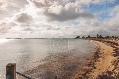 Photo for Panoramic view of the wild coast of Britain in a scenic area of France. Travel and vacation concept - Royalty Free Image