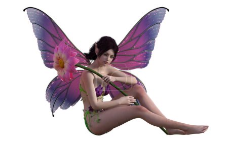 Photo for Flower fairy fantasy character woman - Royalty Free Image