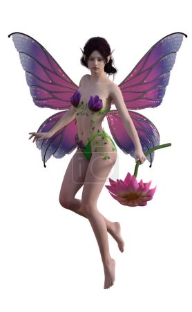 Téléchargez les photos : Fleur fée fantaisie personnage femme - en image libre de droit