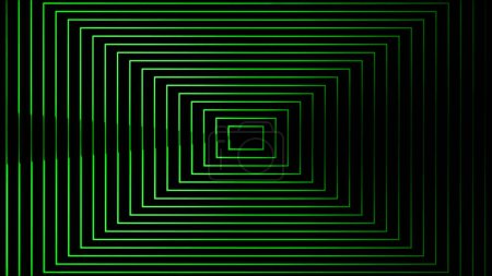 Leuchtender Looping-Neon-Effekt Hintergrund, schwarzer Hintergrund