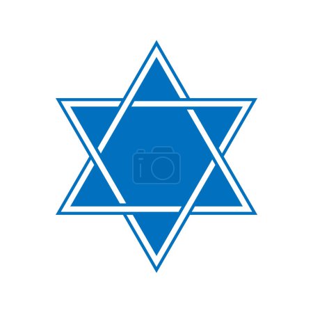 Photo for Star of david.Jewish Star of David.Symbol with simple design.Hanukkah - Royalty Free Image