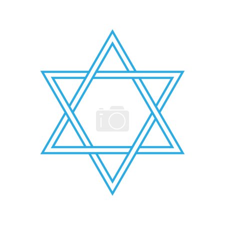 Photo for Star of david.Jewish Star of David.Symbol with simple design.Hanukkah - Royalty Free Image