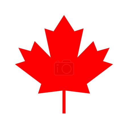 Téléchargez les illustrations : Illustration vectorielle d'une feuille d'érable du Canada - en licence libre de droit