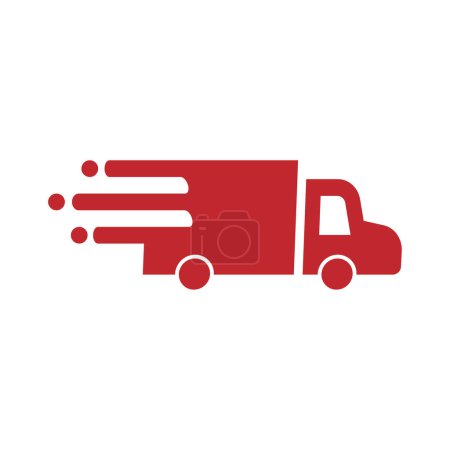 Photo for Delivery truck  icon.Vector illustration isolated on transparent background - Royalty Free Image