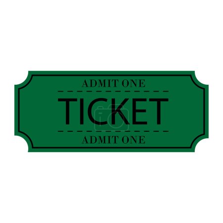 Photo for Admit one ticket isolated - Royalty Free Image