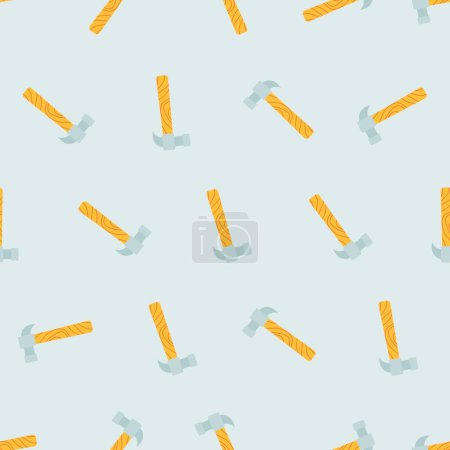 Hammer seamless pattern. Suitable for backgrounds, wallpapers, fabrics, textiles, wrapping papers, printed materials, and many more.