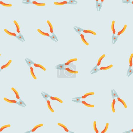 Plier seamless pattern. Suitable for backgrounds, wallpapers, fabrics, textiles, wrapping papers, printed materials, and many more.
