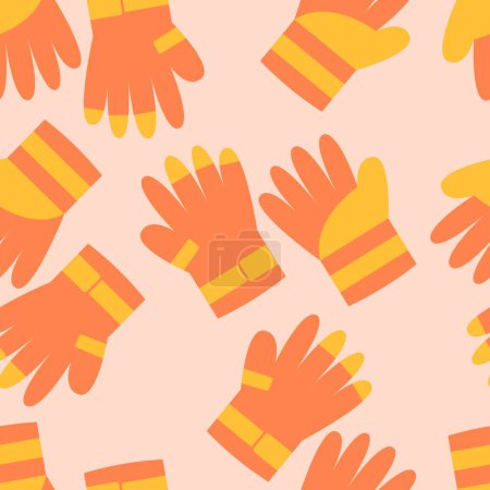 Work gloves seamless pattern. Suitable for backgrounds, wallpapers, fabrics, textiles, wrapping papers, printed materials, and many more.