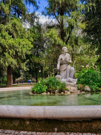 Photo for Park views in Villa Borghese gardens, Rome, Italy - Royalty Free Image