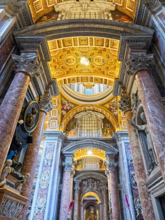 Photo for Interior of St. Peters basilica, Vatican, Italy. High quality photo - Royalty Free Image
