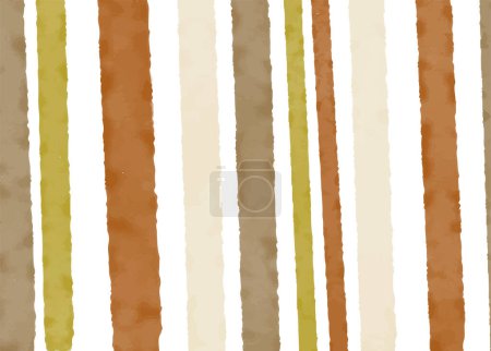 Watercolor vertical stripes. Brush drawing. Natural colors, hand-drawn watercolor stripes. Background in vintage style for design