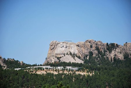 Foto de Panorama del Monumento Nacional Monte Rushmore en Black Hills, Dakota del Sur - Imagen libre de derechos