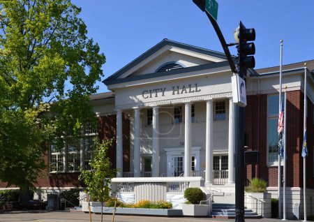 Photo for City Hall in the Town Corvallis, Oregon - Royalty Free Image