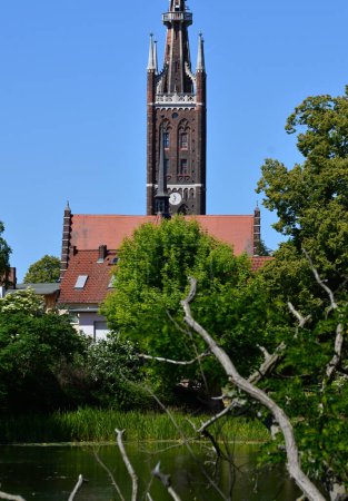Foto de Iglesia histórica en la ciudad Woerlitz, Sajonia - Anhalt - Imagen libre de derechos