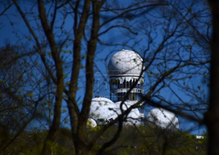 Photo for Ruins on the Hill Teufelsberg in the Foerst Grunewaldin Berlin, the Capital City of Germany - Royalty Free Image